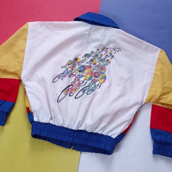 Vintage EXCLUSIVE Kids Coca-Cola Cycling Club PROMO 4-tone Jacket - Picture 2 of 11